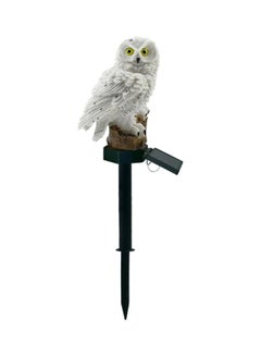 Beauenty Owl Figure With LED Garden Light White/Black/Brown 13x13x23centimeter  - Image 1