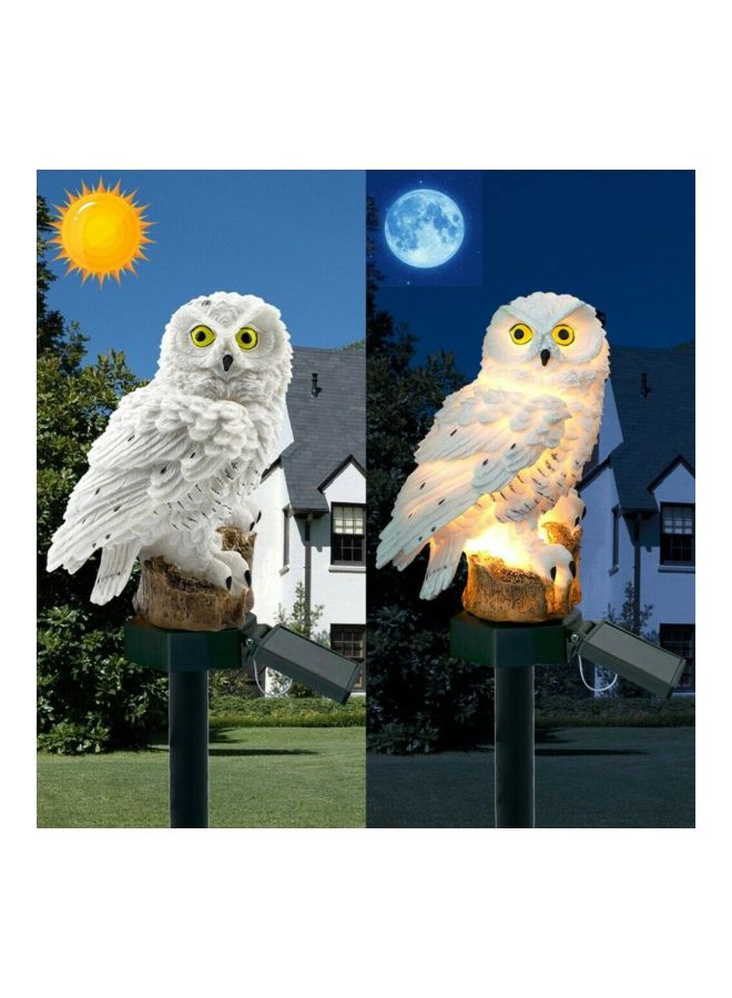 بيوينتي مصباح حديقة LED بتصميم مجسم للبومة أبيض / أسود / بني 13x13x23Ø³Ù†ØªÙŠÙ…ØªØ±  - Image 2