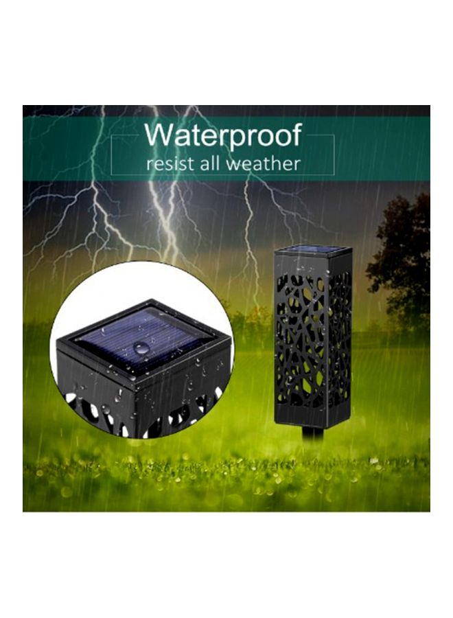 بيوينتي مصباح إضاءة LED يعمل بالطاقة الشمسية للديكور أسود 28x5.9x5.9سم - Image 4