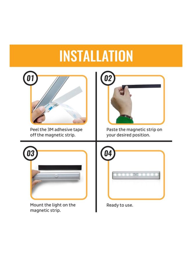 Beauenty Motion Sensor LED Cupboard Light White 19centimeter - Image 4