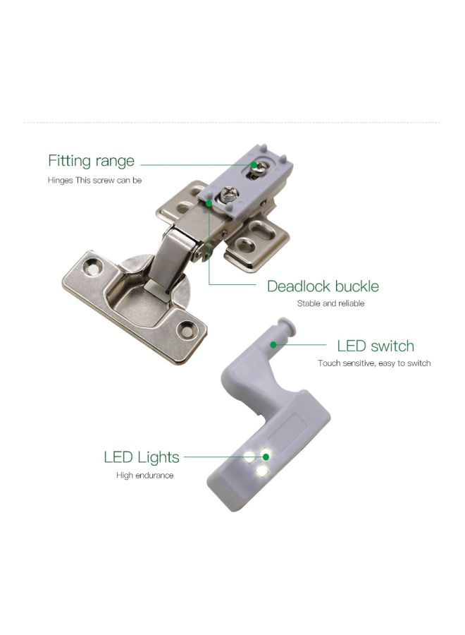 بيوينتي مصباح إضاءة LED بتصميم يثبت أسفل الخزانة أبيض 48.7x15.22x35مم - Image 3