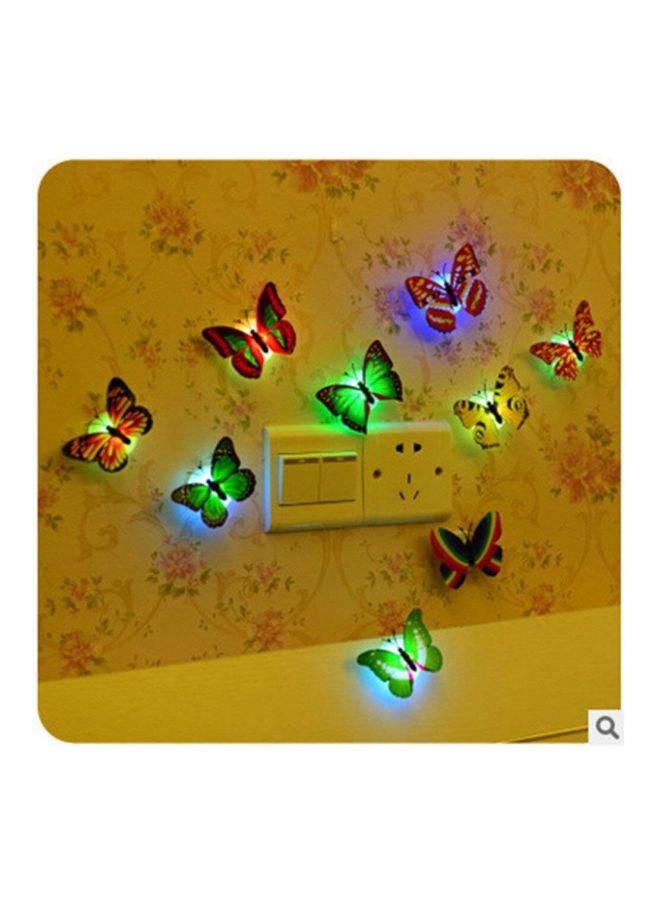 بيوينتي مصباح حائط ثلاثي الأبعاد بتصميم على شكل فراشة بإضاءة LED متعدد الألوان - Image 3