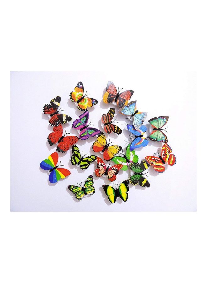 بيوينتي مصباح حائط ثلاثي الأبعاد بتصميم على شكل فراشة بإضاءة LED متعدد الألوان - Image 5