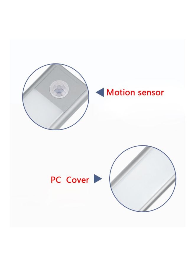 Beauenty LED Under Cabinet Light USB Rechargeable Silver 23x9cm - Image 3