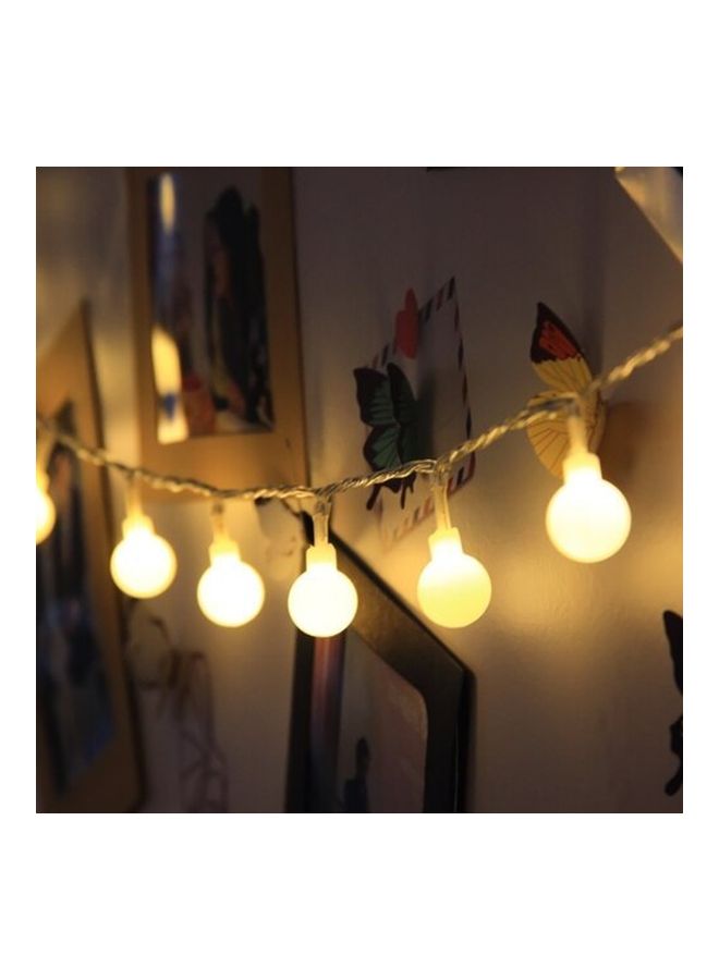 بيوينتي شريط إضاءة LED بشكل كرة إكليل أصفر 3متر - Image 2