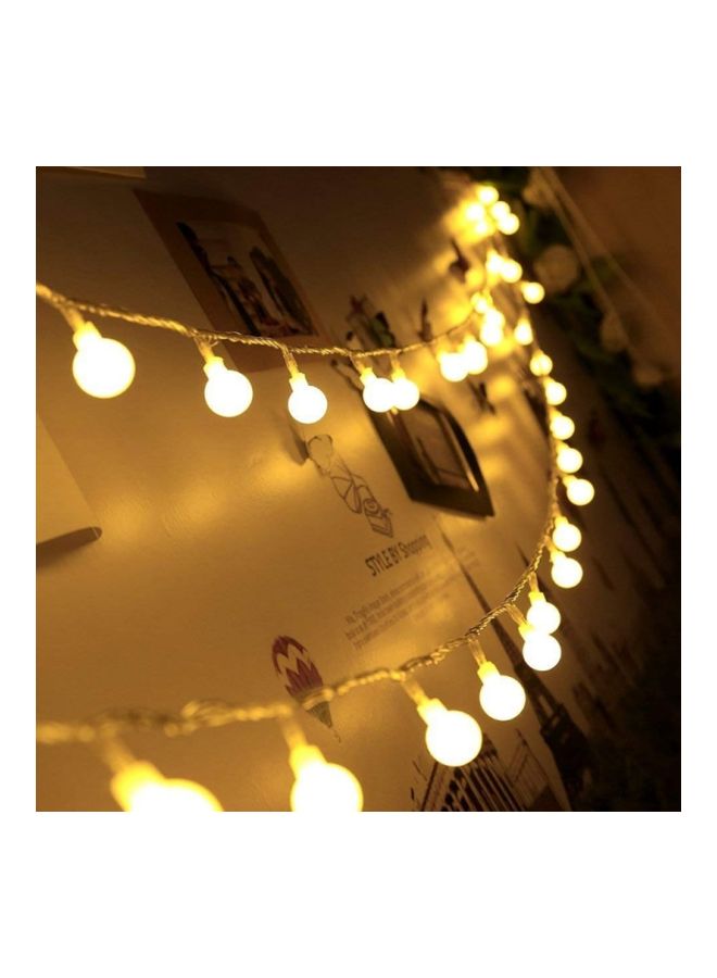 بيوينتي شريط إضاءة LED بشكل كرة إكليل أصفر 3متر - Image 3