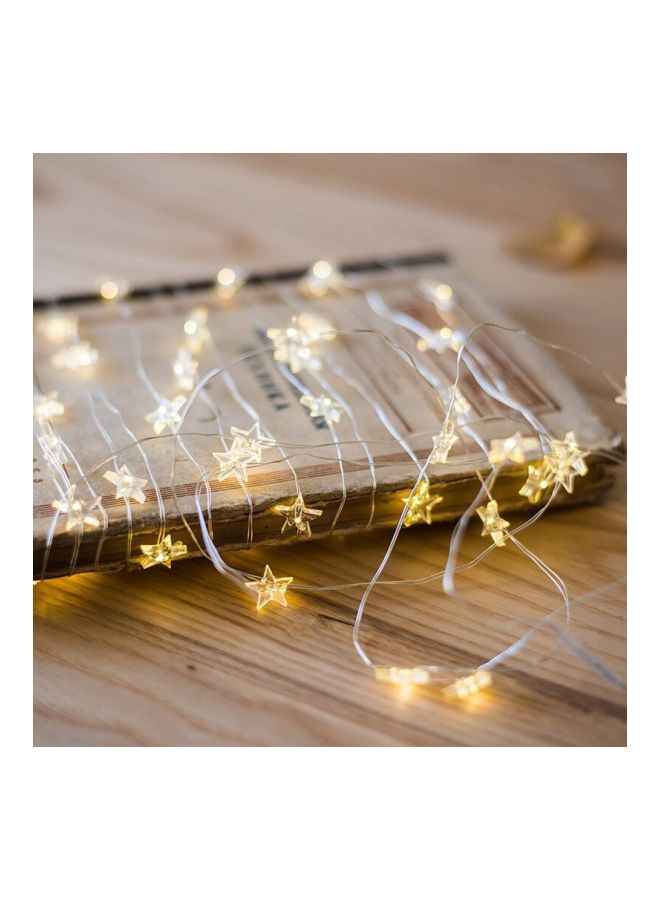 Beauenty Decorative Star Shaped String Light For Christmas Warm White 4meter Warm White 4meter - Image 2