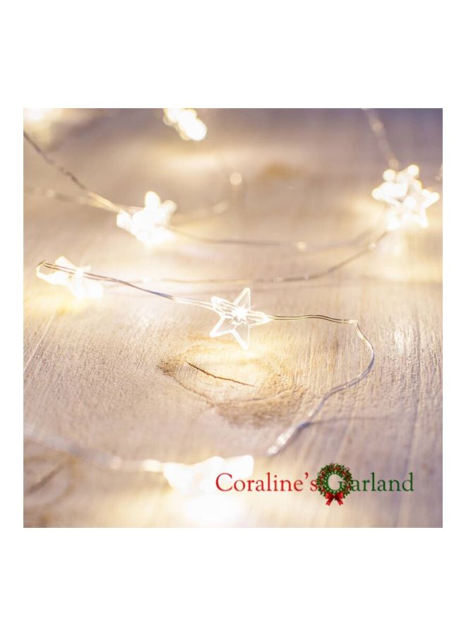 Beauenty Decorative Star Shaped String Light For Christmas Warm White 4meter Warm White 4meter - Image 4