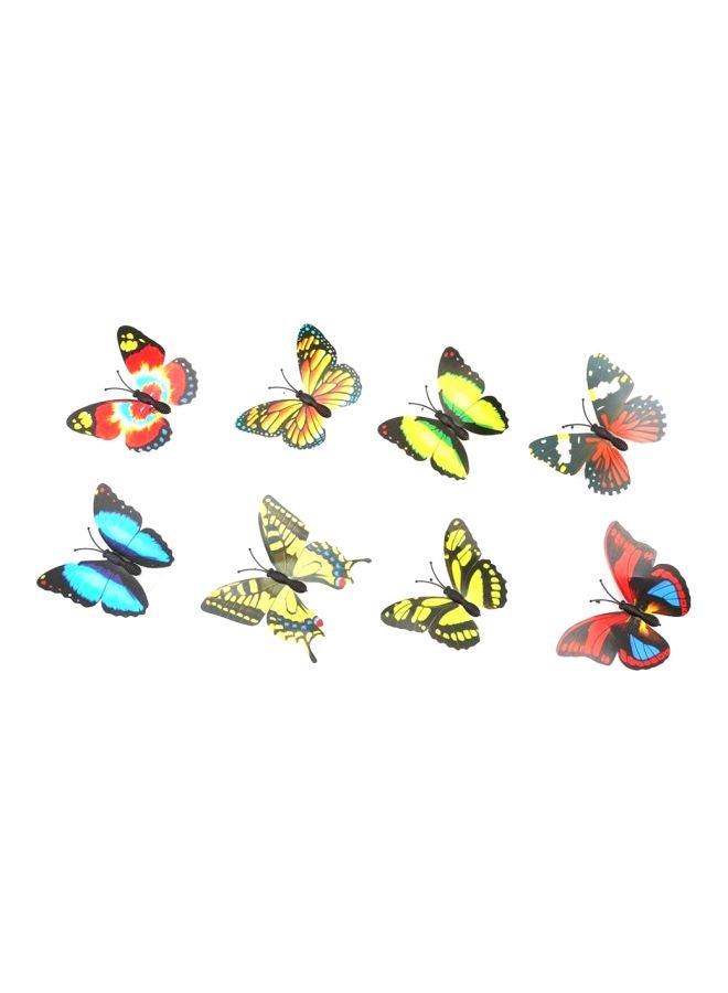 بيوينتي مصباح حائط ثلاثي الأبعاد بتصميم على شكل فراشة بإضاءة LED متعدد الألوان - Image 1