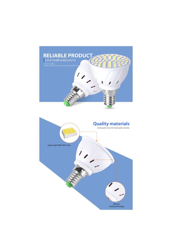 Beauenty LED Spotlight Bulb White 4.5x4.9centimeter - Image 3