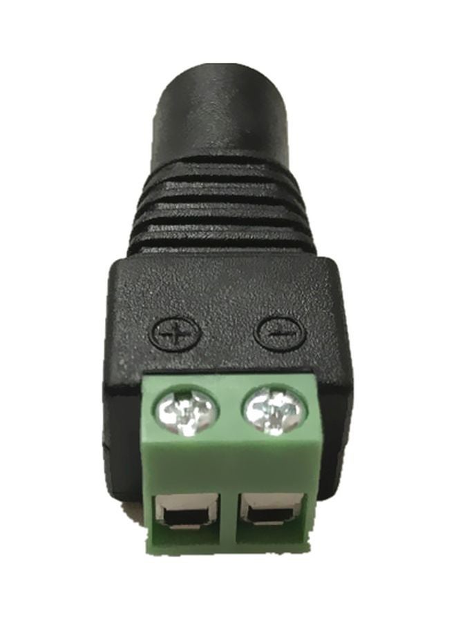 Beauenty 10-Piece CCTV Camera Female DC Power Jack Plug Adapter Black/Green 15x10x3centimeter  - Image 2