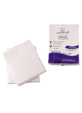 Pack Of 50 Disposable Hygenic Towels White 50 x 100centimeter - v1584625568/N35870019A_1