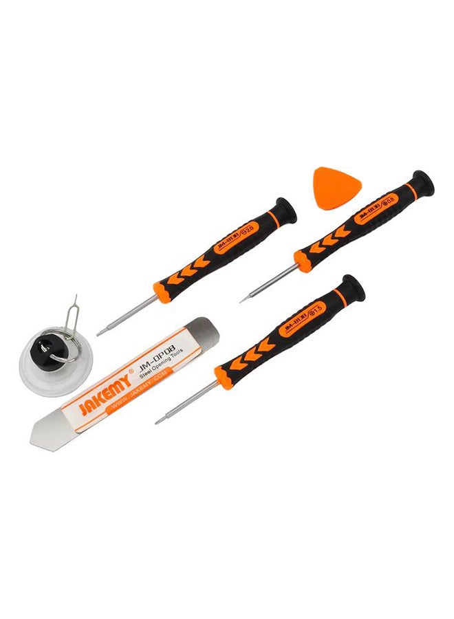 JAKEMY 7-In-1 Mobile Phones Repairing Tool Set Black/Orange - Image 1