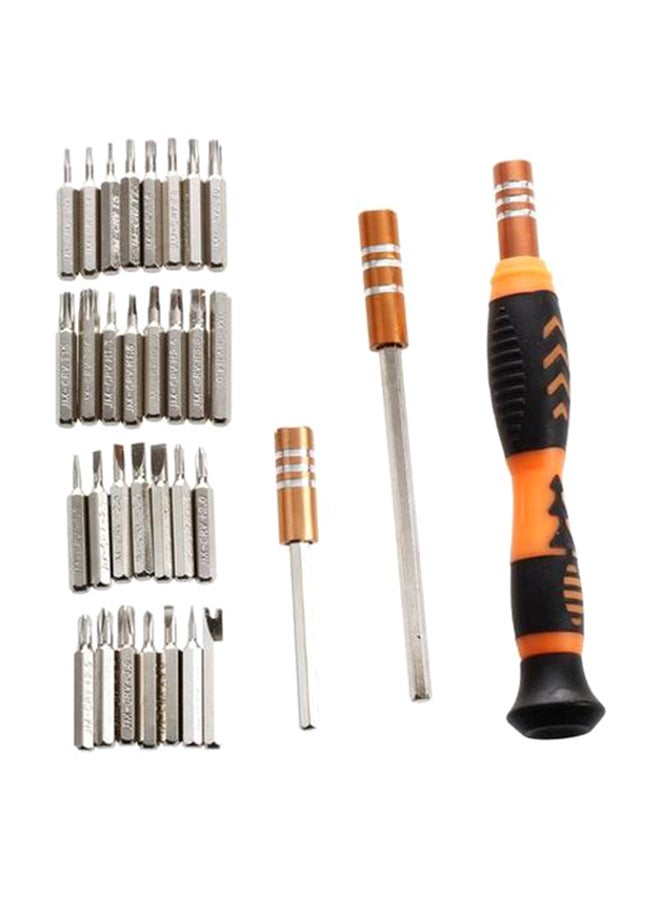JAKEMY 33 In 1 Screwdriver Set Repairing Tools Set Black/Orange - Image 1