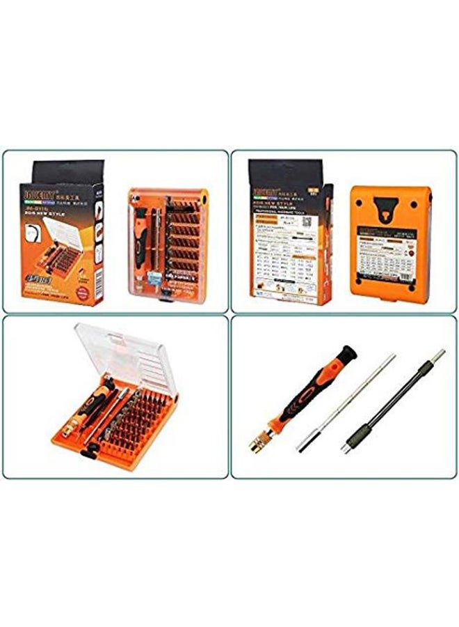 JAKEMY 45 In 1 Magnetic Screwdriver Set Tool Kit Black/Orange  - Image 2