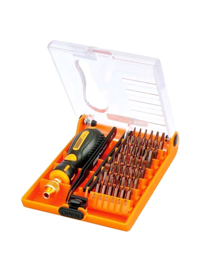 JAKEMY 38 In 1 Precision Screwdriver Bit Set Repair Kit Black/Orange - Image 1