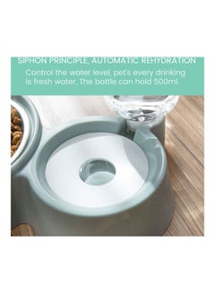 Generic Automatic Double Pet Bowl Blue/White  - Image 5
