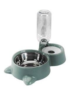 Generic Automatic Double Pet Bowl Blue/White  - Image 1