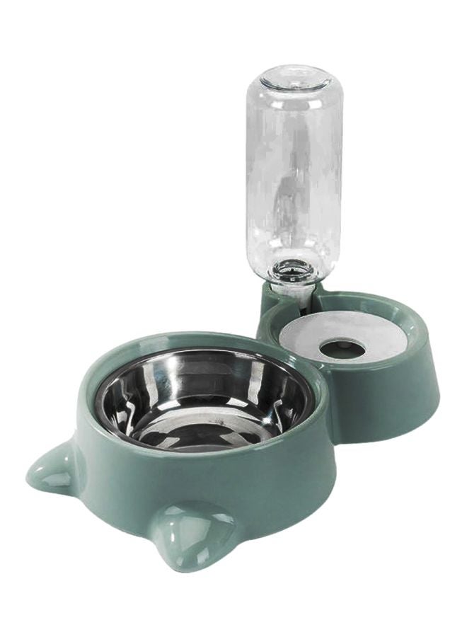Generic - Automatic Double Pet Bowl Blue/White - Image 1