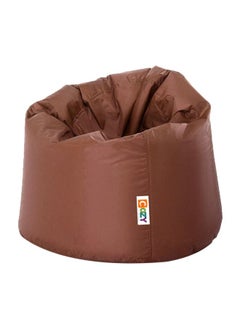 Cozy Leather Bean Bag Brown 