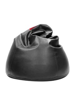 Cozy Leather Bean Bag Black 