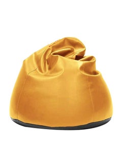 Cozy Leather Bean Bag Gold 