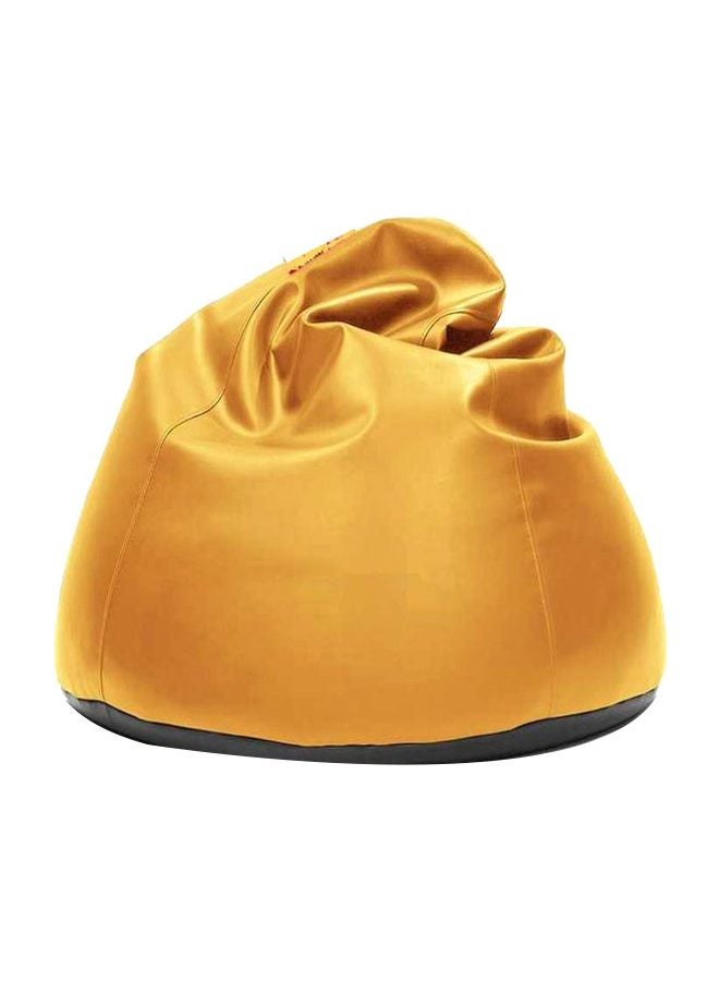 Cozy Leather Bean Bag Gold