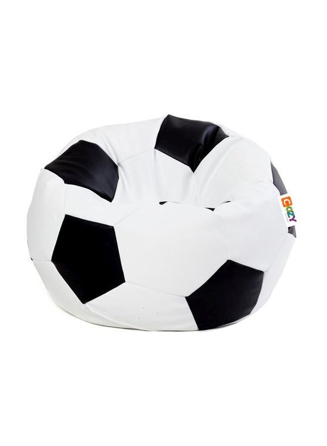 Cozy PVC Bean Bag White/Black - Image 1