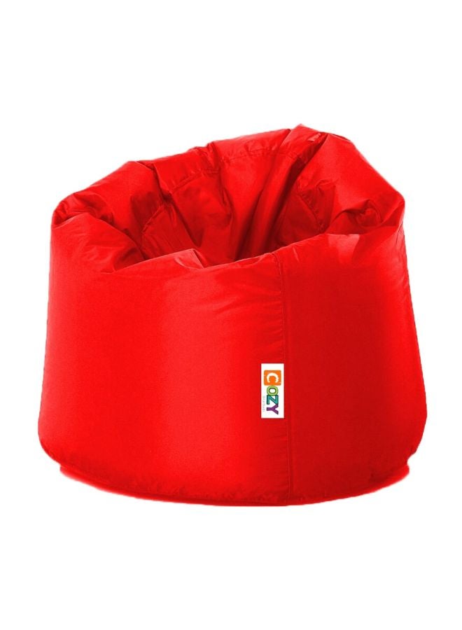 Cozy Leather Bean Bag red - Image 1