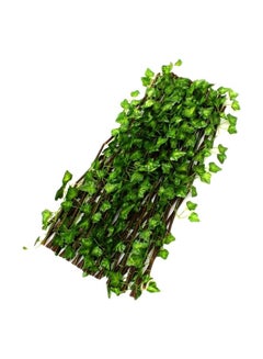ماركة غير محددة سياج من الخيزران مزين بخضراوات صناعية أخضر 