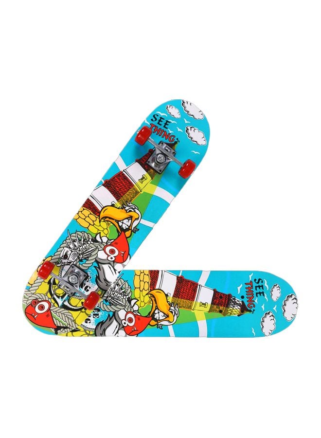 كول بيبي لوح تزلج بأربع عجلات مزين بنقوش على الوجهين - Image 1