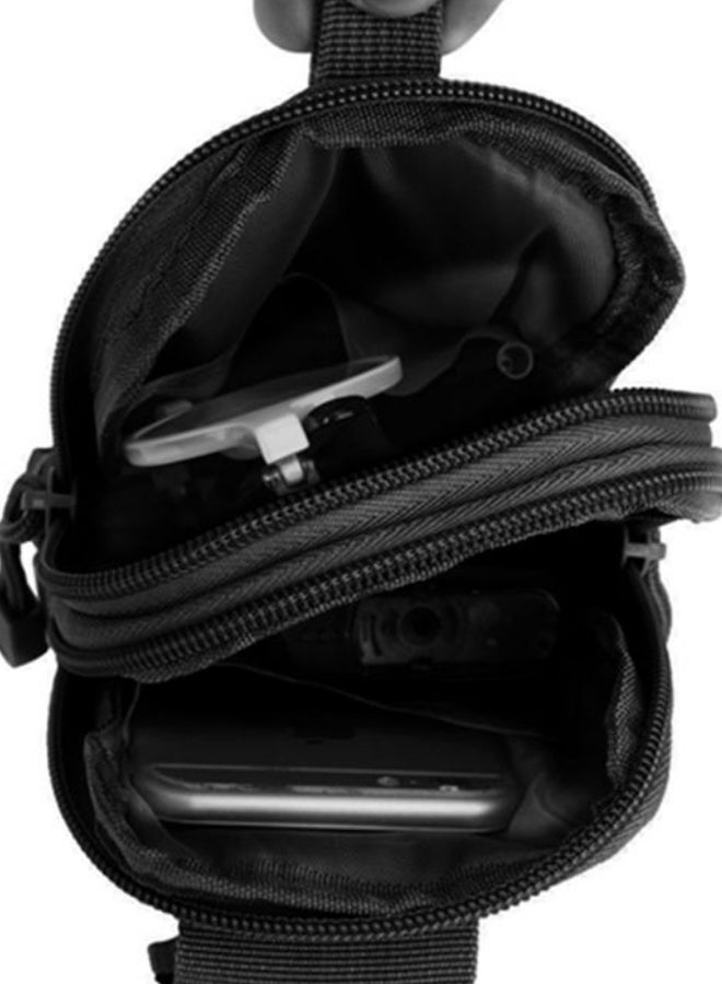 Tactical Molle Pouch Belt Waist Bag Black  - Image 3