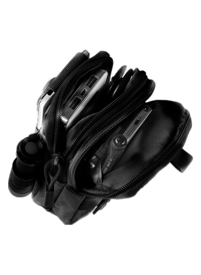 Tactical Molle Pouch Belt Waist Bag Black  - Image 2