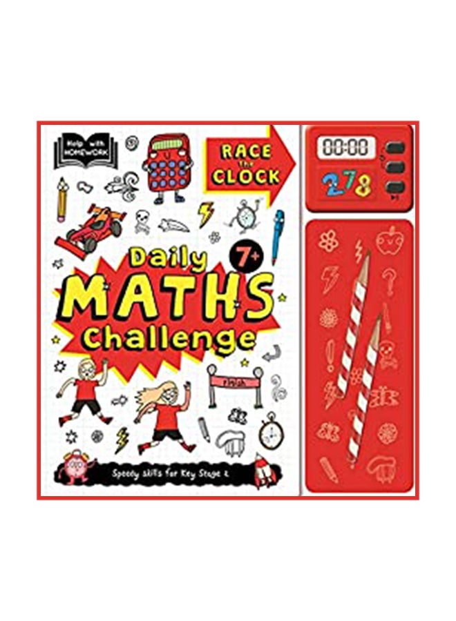 Race The Clock: 7+ Daily Math's Challenge Hardcover English by Igloo Books Editor Team