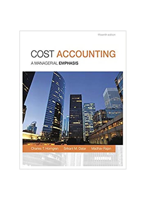 Cost Accounting: A Managerial Emphasis paperback english