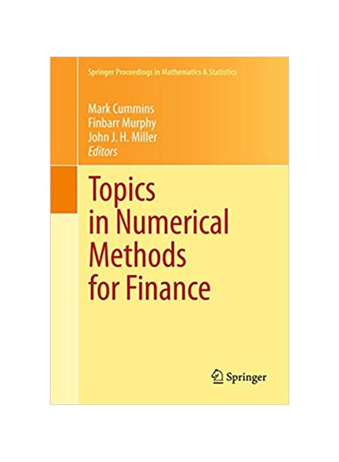 Topics In Numerical Methods For Finance paperback english