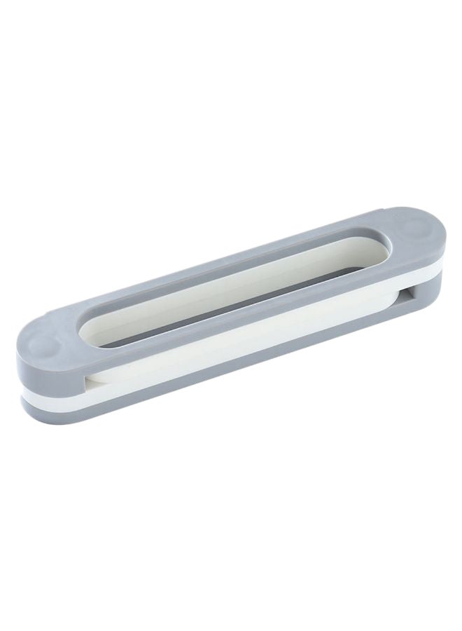 3-In-1 Foldable Wall Mounted Bathroom Shoes Organizer Grey/White - Image 1