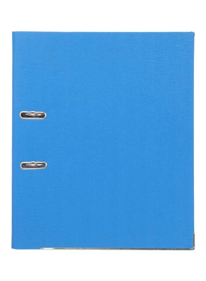 مجلد ملفات بقوس رافعة مصنوع من بلاستيك بي في سي أزرق - Image 1