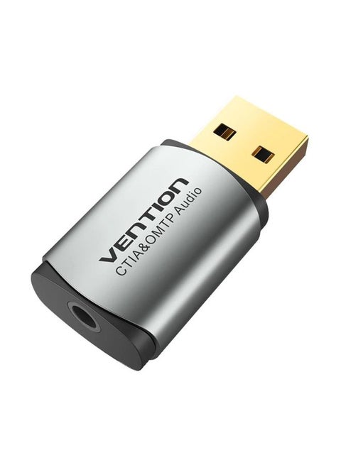 External USB Sound Card Grey