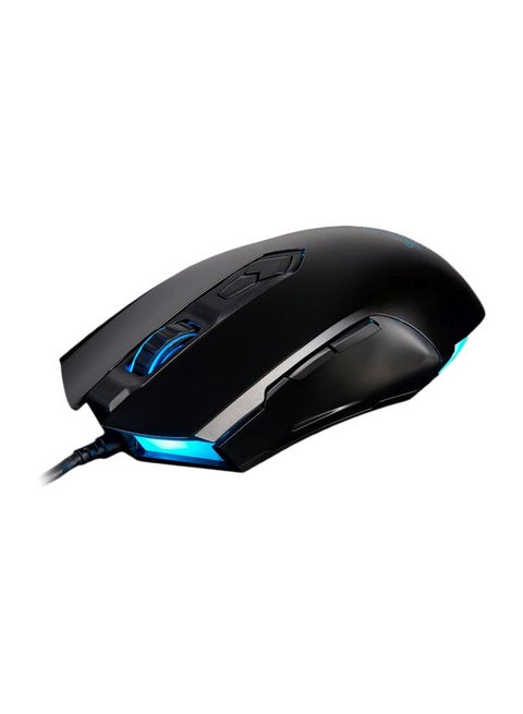 AJ52 Wired Optical Gaming Mouse Black/Blue