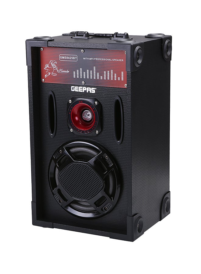 Stereo System With Wireless Microphone And Remote GMS8425 Black