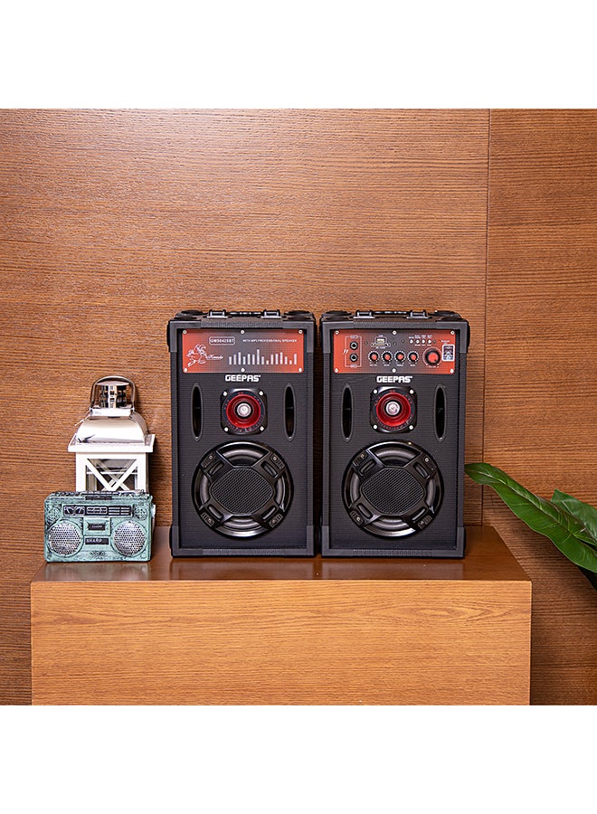 Stereo System With Wireless Microphone And Remote GMS8425 Black