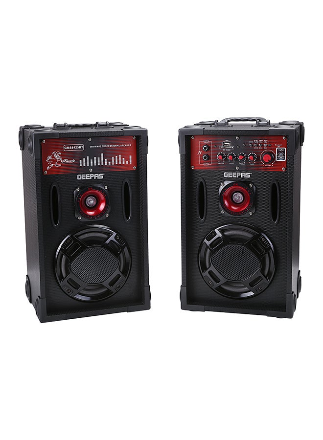 Stereo System With Wireless Microphone And Remote GMS8425 Black