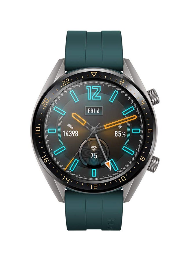 HUAWEI GT Active Edition Heart Rate Monitor Sport Smartwatch 46mm Green/Silver - Image 1