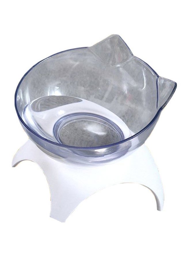 Feeding Bowls With Stand White/Clear - Image 1