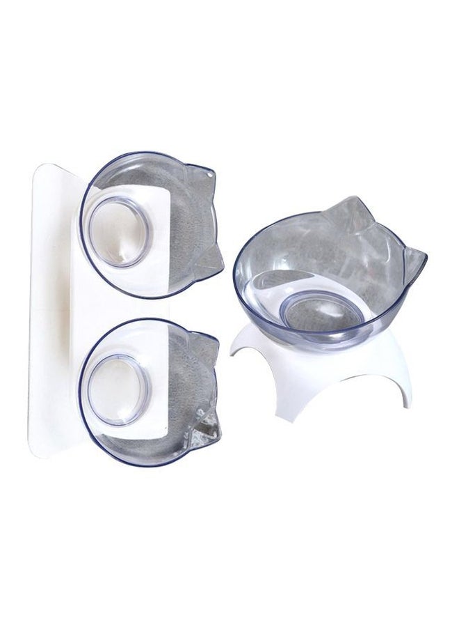 Feeding Bowls With Stand White/Clear - Image 4