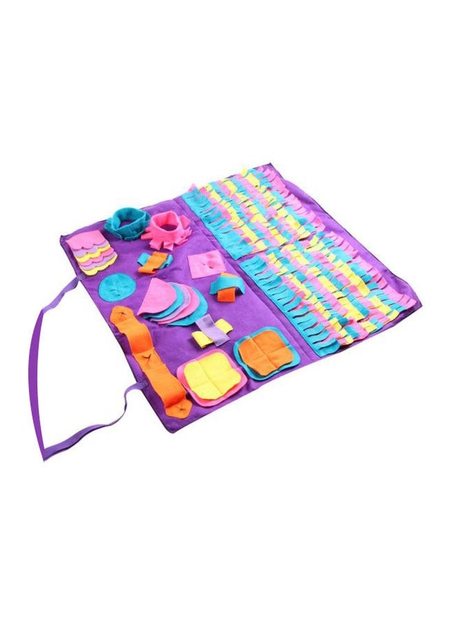 Generic Soft Activity Training Sniffing Blanket Pad Purple/Blue/Yellow - Image 1