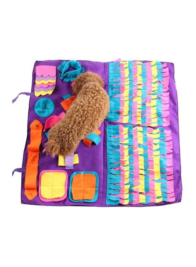 Generic Soft Activity Training Sniffing Blanket Pad Purple/Blue/Yellow - Image 3