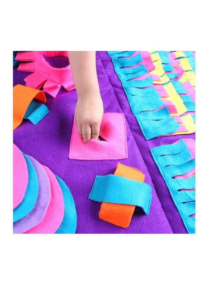 Generic Soft Activity Training Sniffing Blanket Pad Purple/Blue/Yellow - Image 4