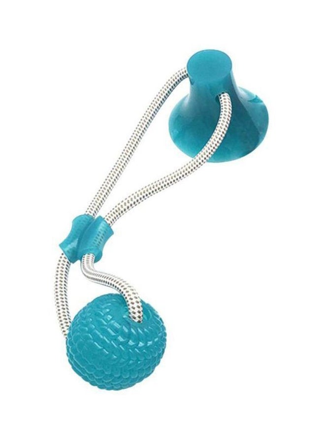 Multifunction Pet Molar Bite Toy Blue/Silver